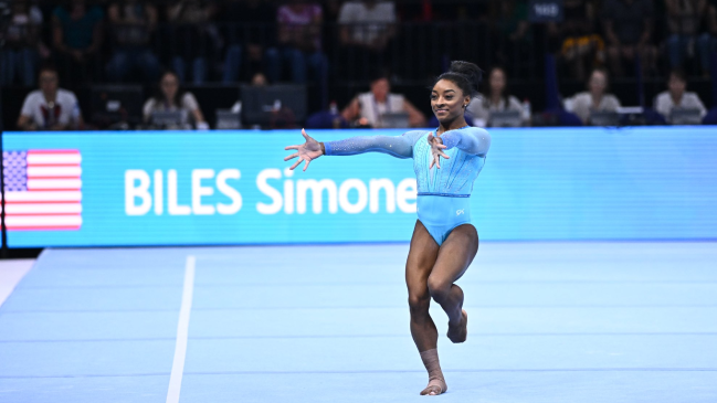 Simone Biles quedó como máxima favorita en el Mundial de Amberes