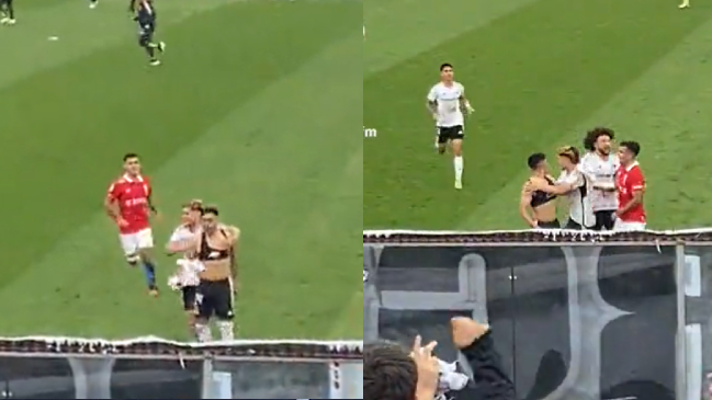 Viralizaron imágenes de Saavedra encarando a Jordhy Thompson tras el Colo Colo-UC