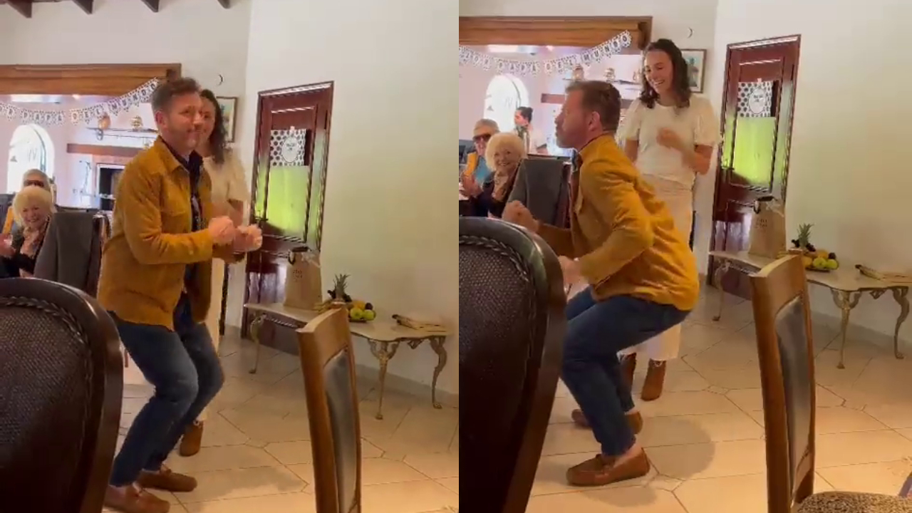 El bailecito del presidente de la Conmebol que generó indignación en redes sociales