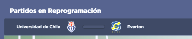 Nuevamente se cayó la programación del duelo entre U. de Chile y Everton
