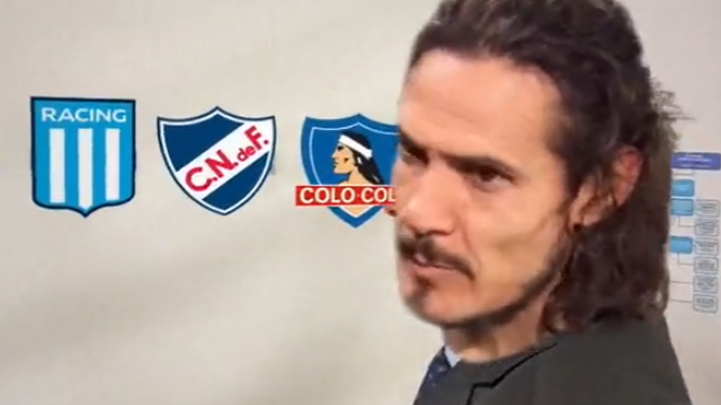 Copa Libertadores: Video viral “muestra” a Cavani deshaciéndose de Colo Colo