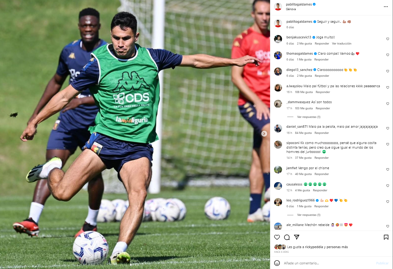 Cuenta en Instagram de Pablo Galdames se llenó de mensajes tras revelación de Vesta Lugg