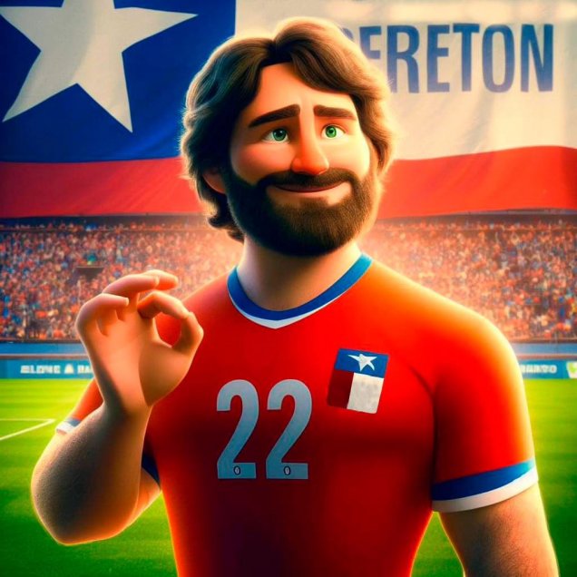 Jugadores de la selección chilena fueron representados al estilo Disney Pixar
