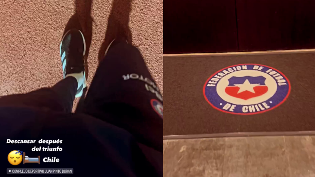 Alexis Sánchez compartió imágenes del camino a su descanso tras el triunfo de la Roja sobre Perú