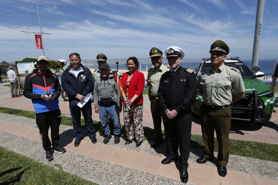La presentación de la Antorcha Panamericana en Viña del Mar