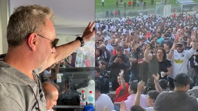 El caluroso saludo a Marcelo Barticciotto en el Estadio Monumental