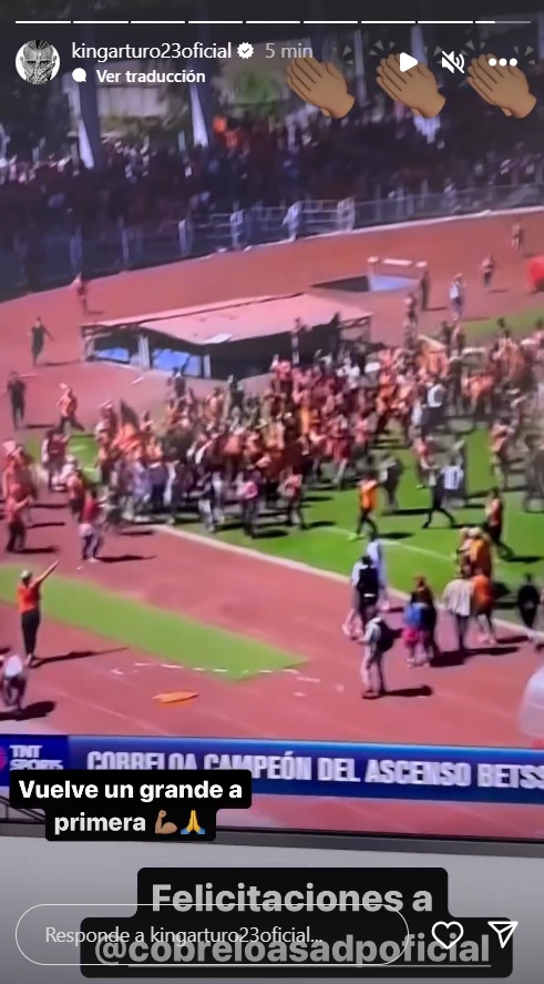 “Vuelve un grande a Primera”: Arturo Vidal destacó el título de Cobreloa en el Ascenso