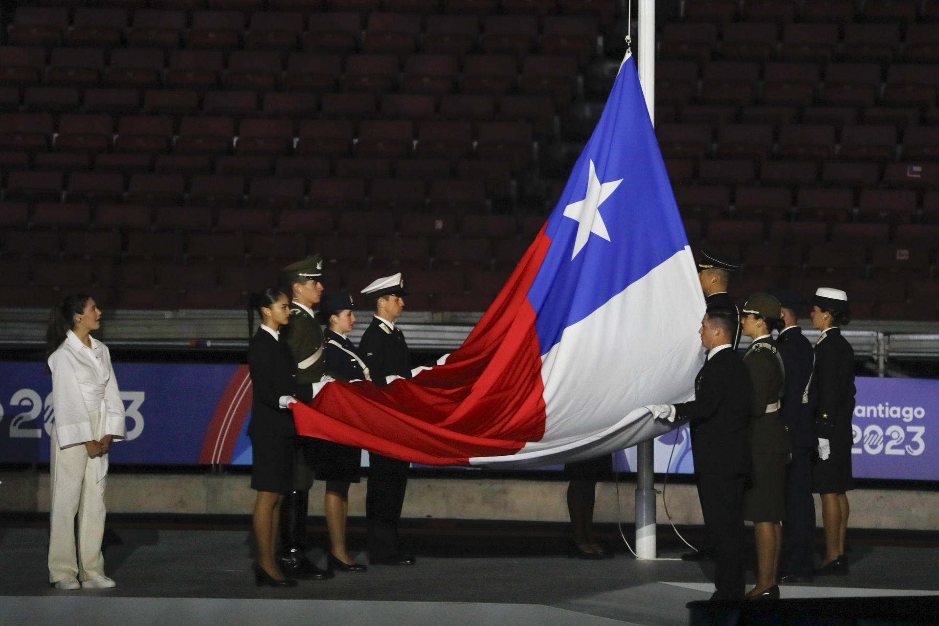 Imágenes de Chile y un solo de batería abrieron la ceremonia inaugural de Santiago 2023