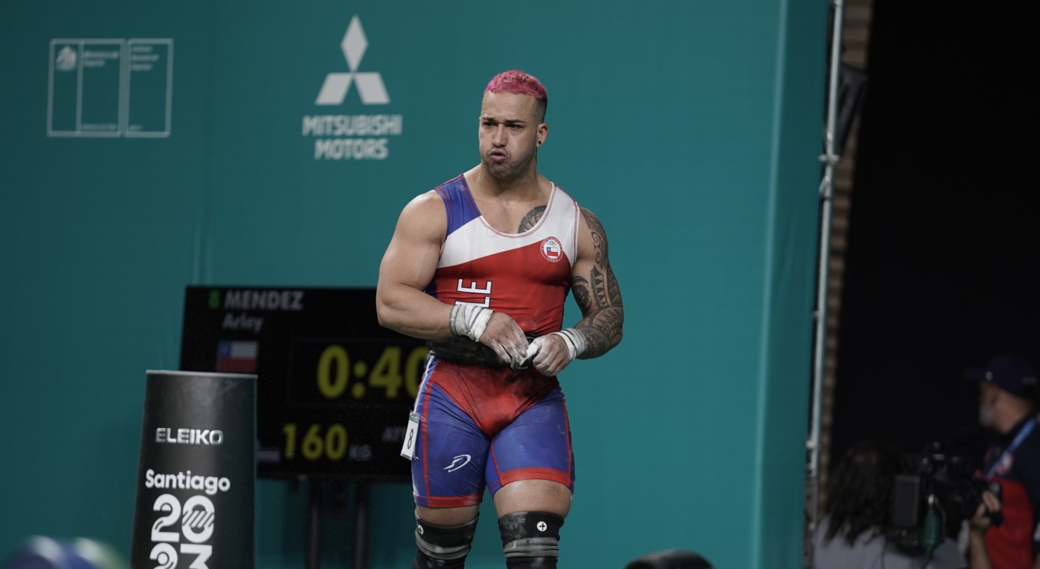 Arley Méndez finalizó en el quinto lugar en el levantamiento de pesas de Santiago 2023