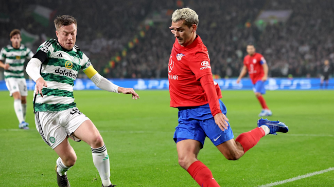 Atlético de Madrid rescató valioso empate en su visita a Celtic por Champions