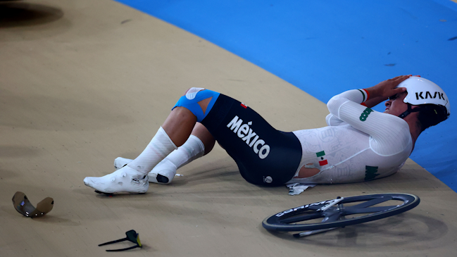 La estrepitosa caída que protagonizaron Canadá y México en el ciclismo de pista