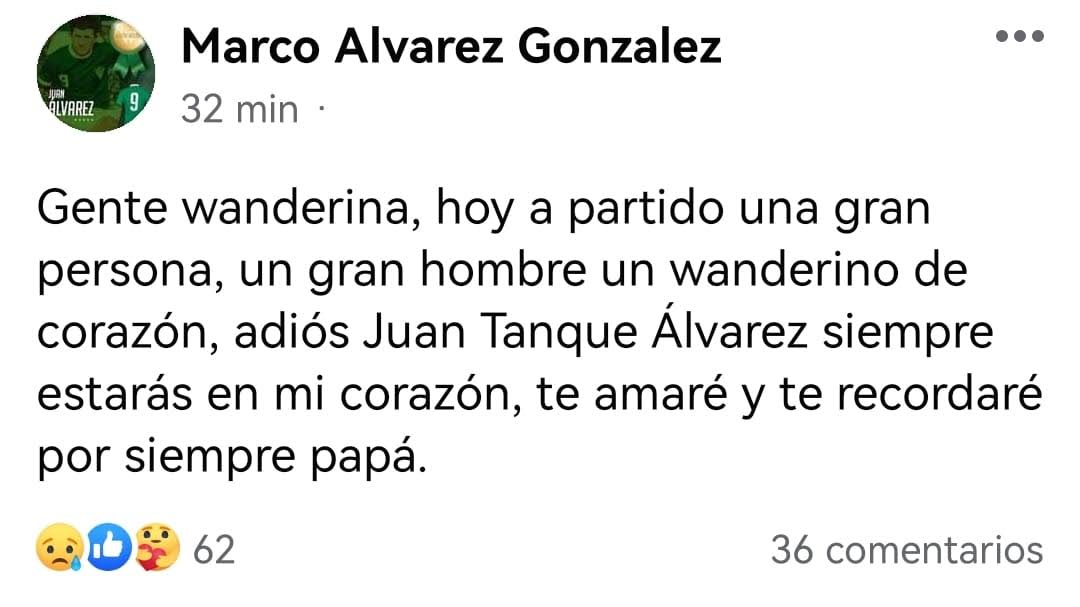 Falleció Juan “Tanque” Álvarez, goleador histórico de Santiago Wanderers