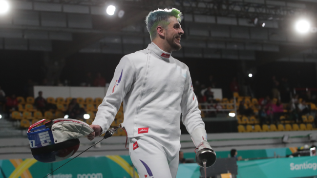 Pablo Núñez cosechó en esgrima una nueva plata para el Team Chile en Santiago 2023