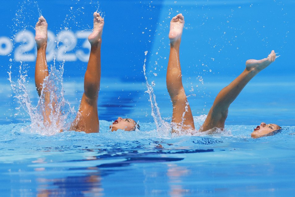 La natación artística comenzó con gran actuación de México en la rutina técnica por duetos
