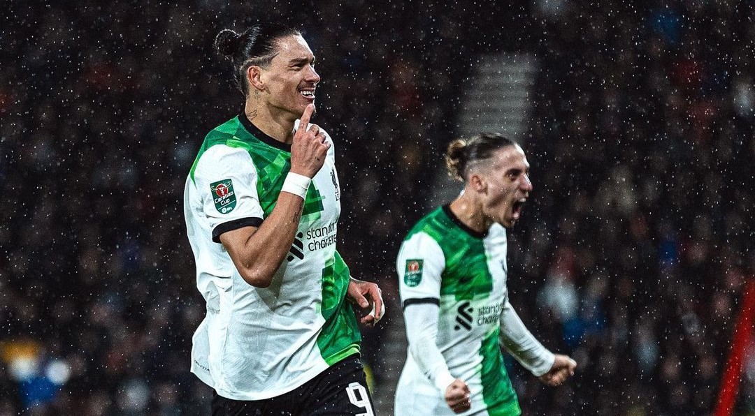 Darwin Núñez dio la victoria a Liverpool sobre Bournemouth en la Copa de la Liga