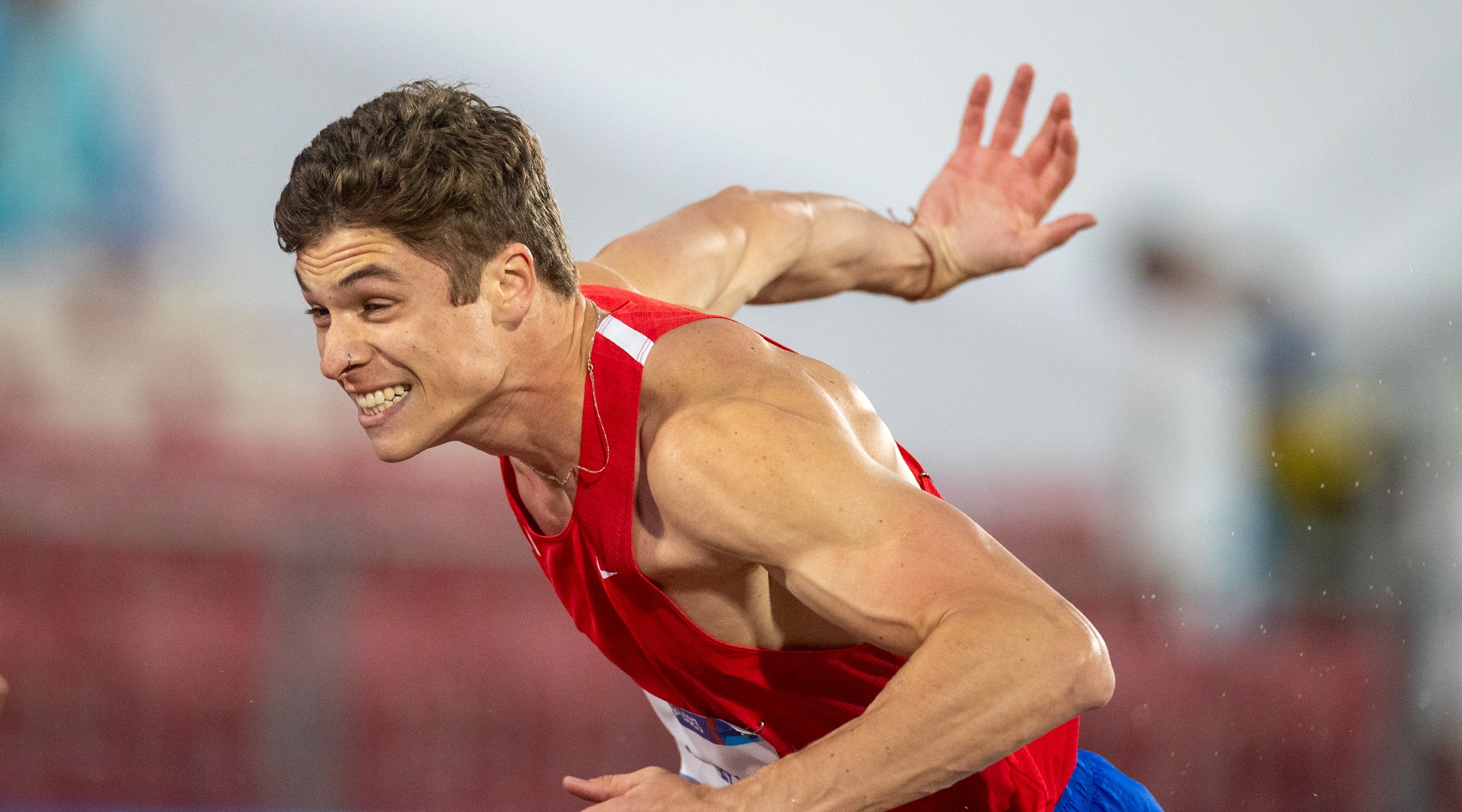 Martín Saenz rozó medalla en la final de los 110 metros vallas de Santiago 2023