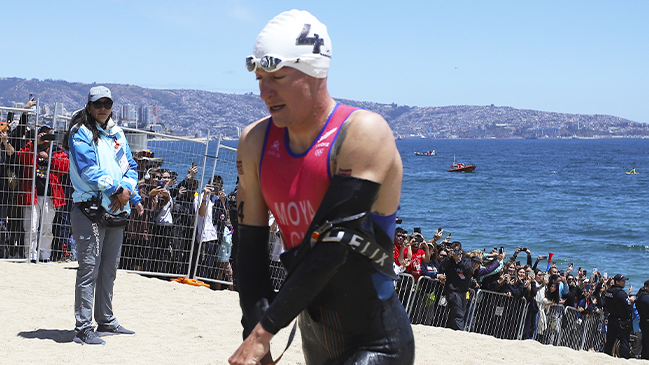 Diego Moya se emocionó tras finalizar el triatlón: Lo intenté, pero ellos eran más fuertes