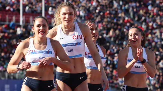 Chile clasificó a la final del 4×100 femenino en el atletismo de Santiago 2023