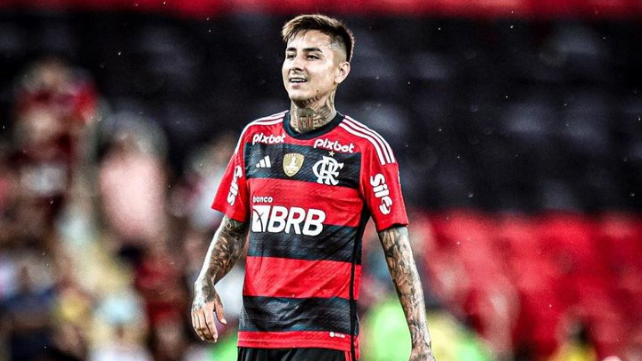Erick Pulgar se lució con gran asistencia en triunfo de Flamengo sobre Palmeiras