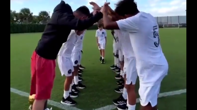 Messi participó del “callejón oscuro” a su hijo Thiago en Inter Miami