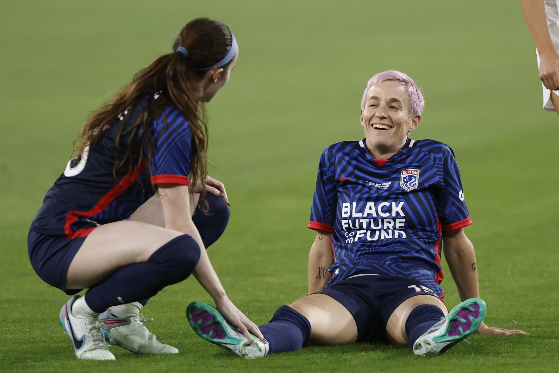 Megan Rapinoe se retiró lesionada en el último partido de su carrera