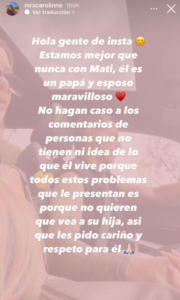 Actual pareja defendió a Matías Fernández: No quieren que vea a su hija