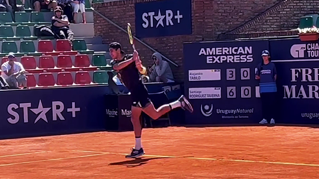 Alejandro Tabilo se despidió en primera ronda del Challenger de Montevideo