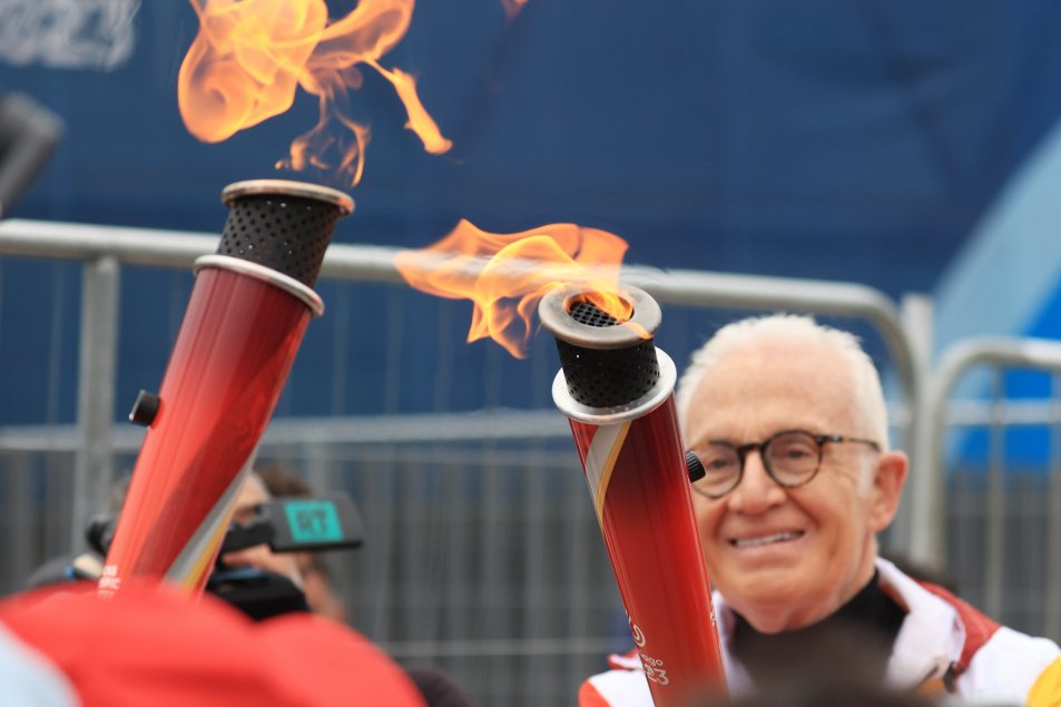 La Antorcha Parapanamericana llegó al Estadio Nacional para la ceremonia inaugural