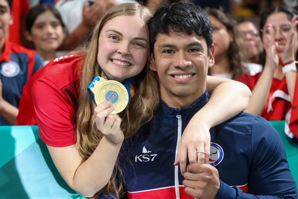 Jorge Carinao protagonizó romántico momento tras ser campeón parapanamericano