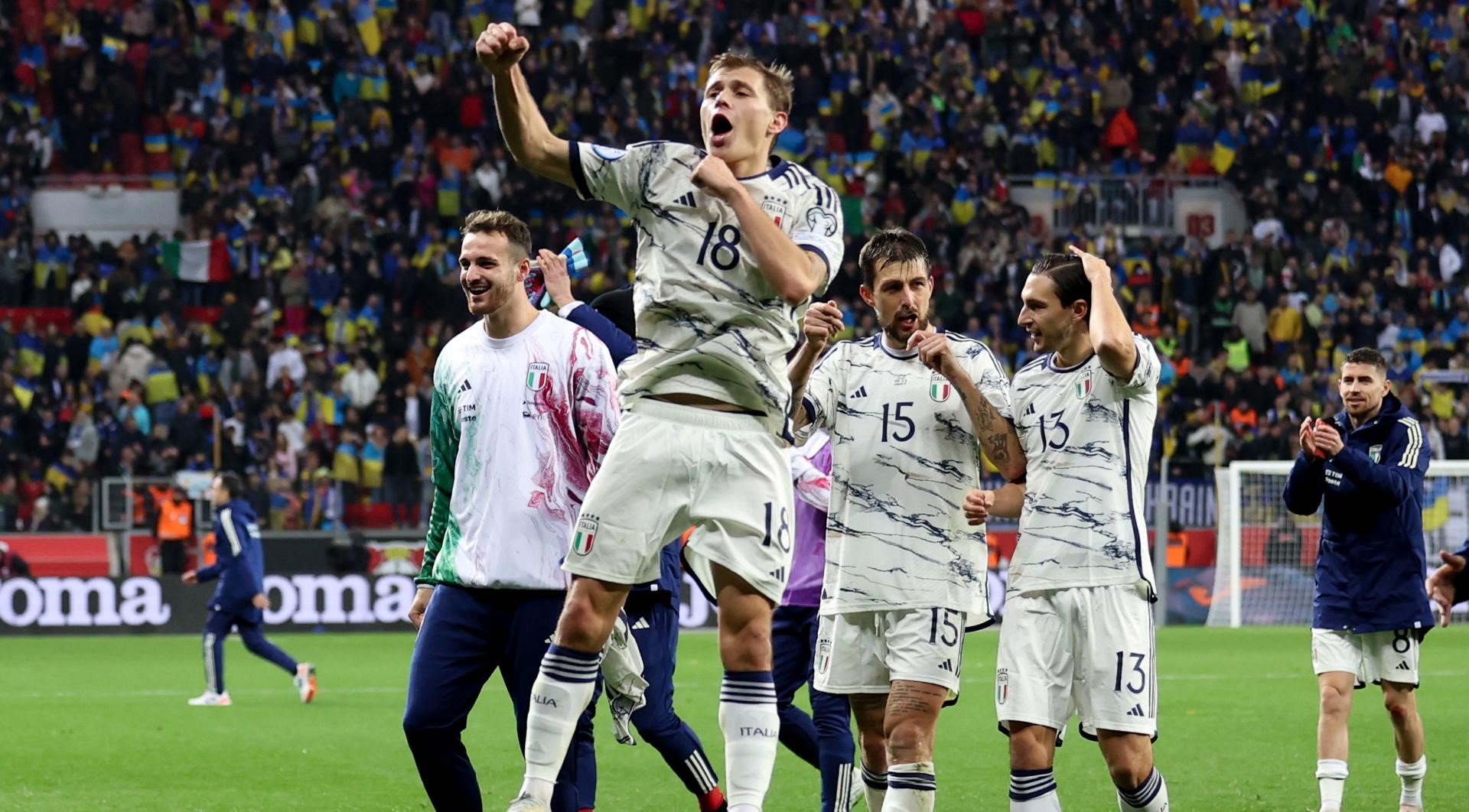 Italia empató con Ucrania y clasificó a la Eurocopa 2024