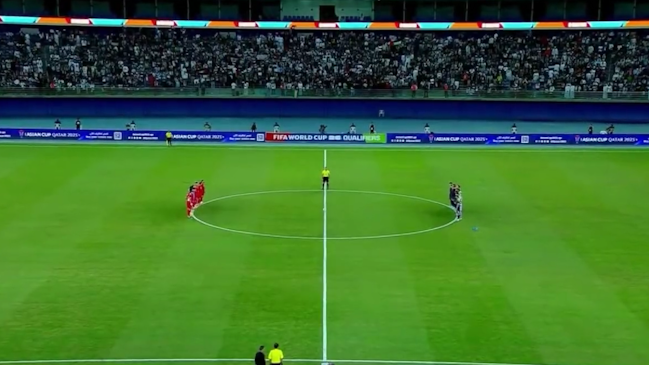 Duelo entre Palestina y Australia tuvo minuto de silencio por las víctimas en la Franja de Gaza