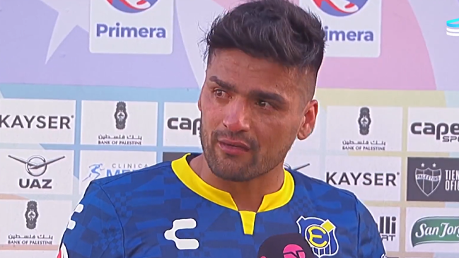 La emoción de Felipe Campos tras ser figura en el triunfo de Everton sobre Palestino