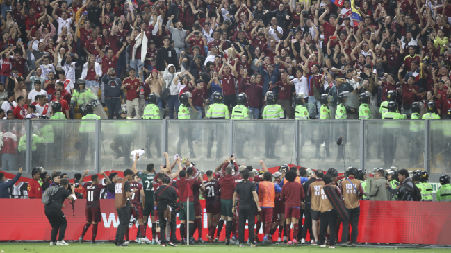 Policía Nacional de Perú negó agresiones a jugadores de la selección de Venezuela