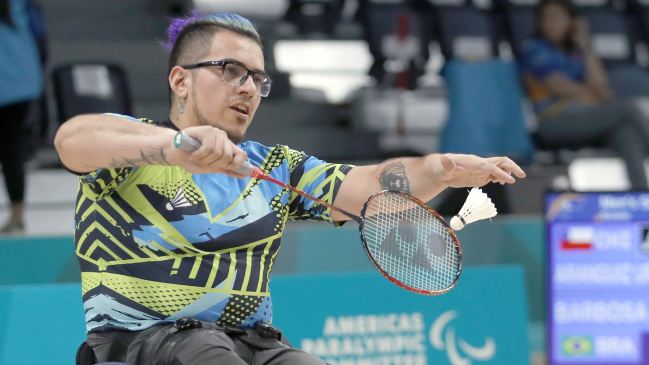 Chileno Jaime Aránguiz se instaló en la final del Para bádminton