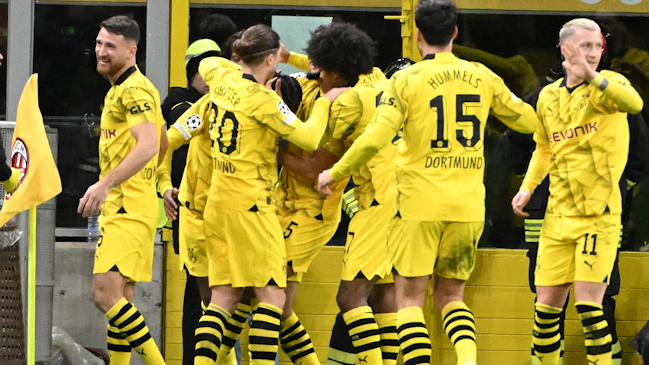Champions League: Borussia Dortmund vapuleó a AC Milan en San Siro y avanzó a octavos