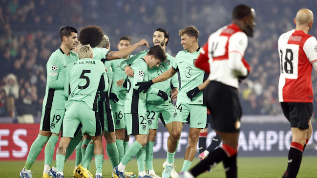 Atlético de Madrid aseguró su presencia en octavos de Champions al vencer a Feyenoord