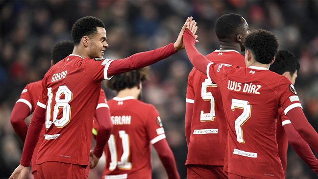 Liverpool goleó a LASK y aseguró el primer puesto en la fase de grupos en la Europa League