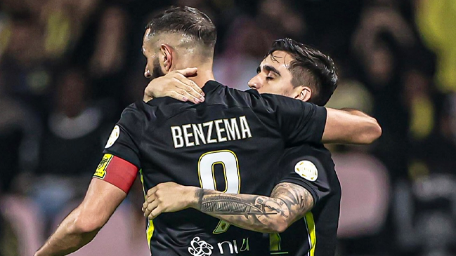 Karim Benzema marcó y se lesionó en un nuevo triunfo de Al Ittihad en la liga saudí