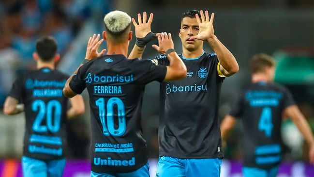 Luis Suárez entregó una gran asistencia en el triunfo de Gremio sobre Goiás