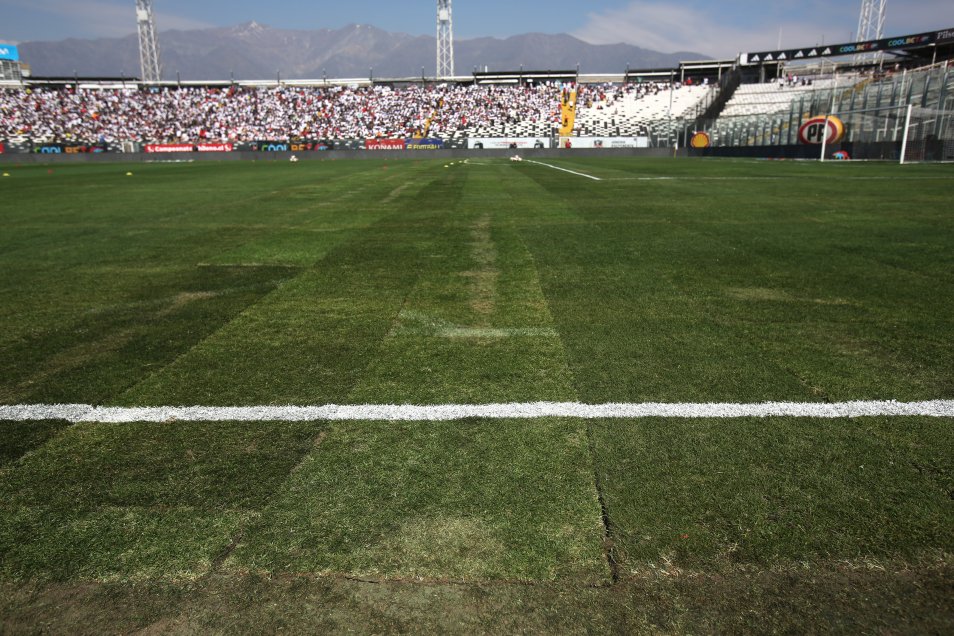 Así se ve la cancha del Monumental para el duelo de Colo Colo y Unión Española
