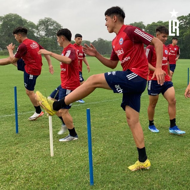 La Roja sub 20 vivió su primera práctica en Paraguay para el Torneo Promesas 2023