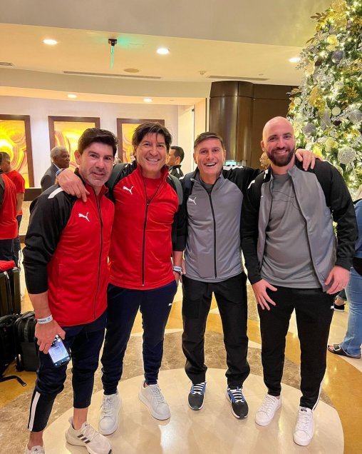 ¡Leyendas! Marcelo Salas compartió postales tras reencuentro con históricos exfutbolistas en Miami