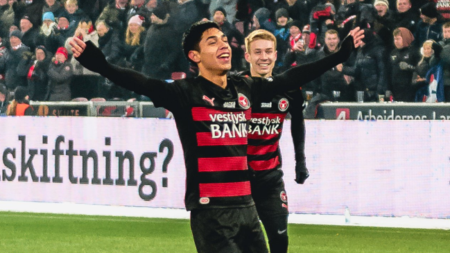 Darío Osorio repitió distinción por mejor gol del mes en Midtjylland