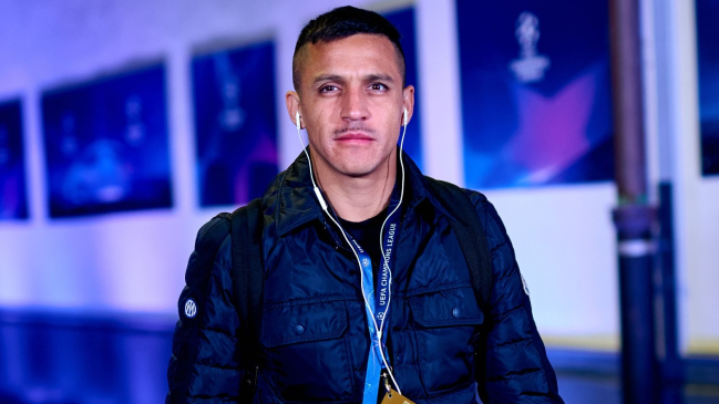 Alexis Sánchez quedó fuera del partido contra Lazio