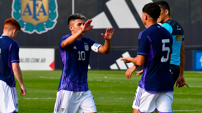Almada y Barco dieron la victoria a Argentina sub 23 en segundo amistoso con Ecuador