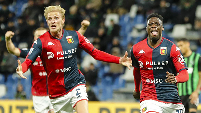Caleb Ekuban le entregó una agónica remontada a Genoa en su visita a Sassuolo