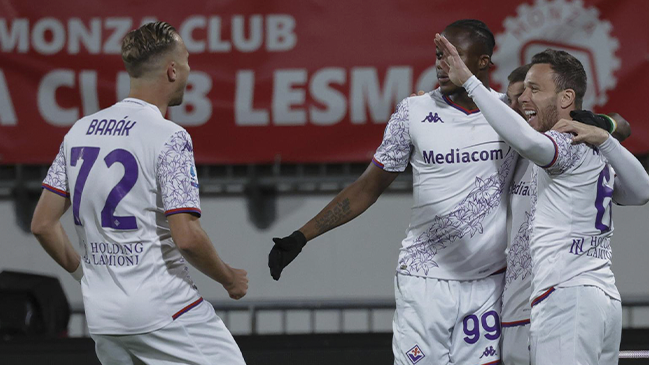 Lucas Beltrán extendió el invicto de Fiorentina con un tanto ante Monza en Serie A