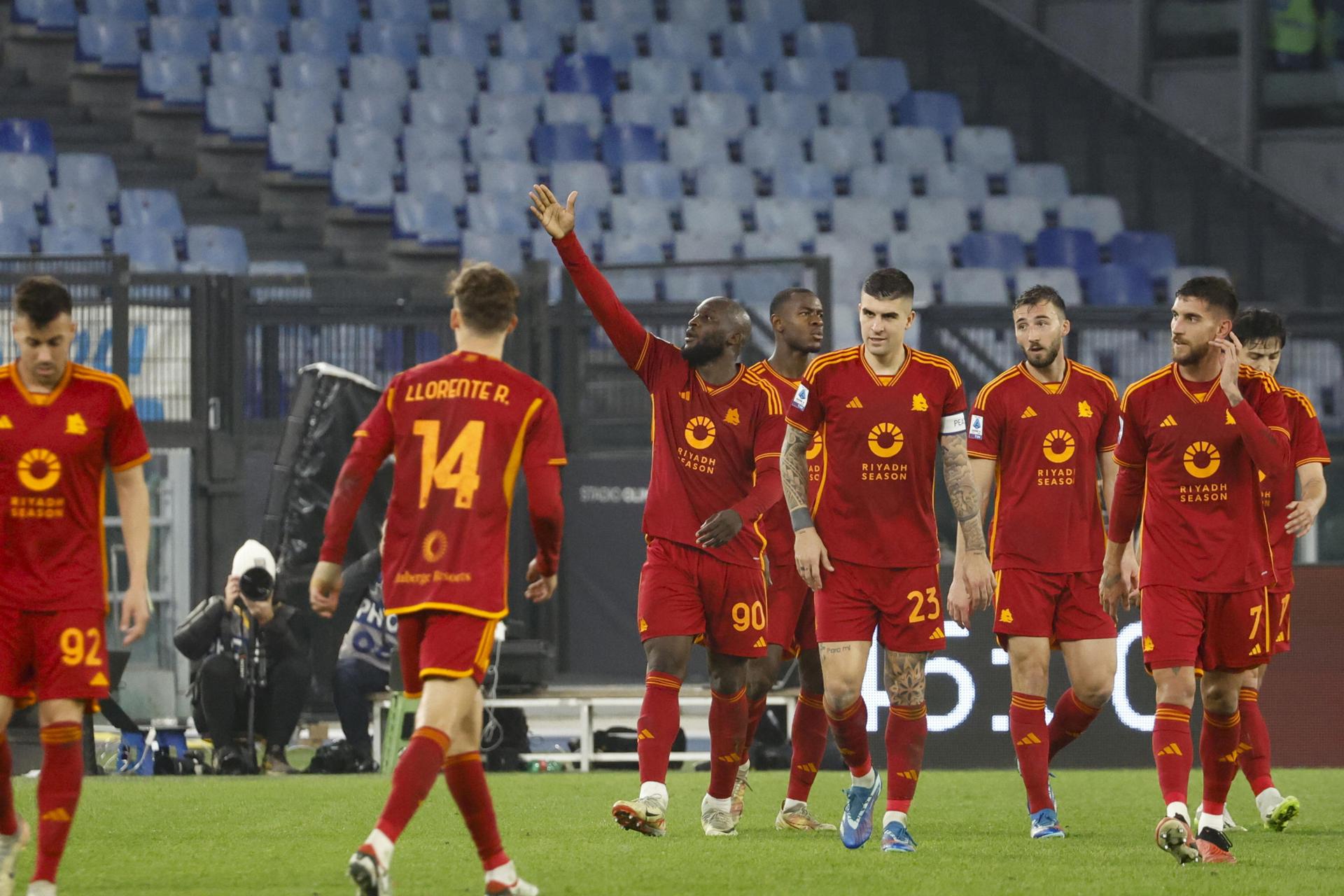 Romelu Lukaku anotó un golazo en triunfo de Roma sobre Napoli en la Serie A