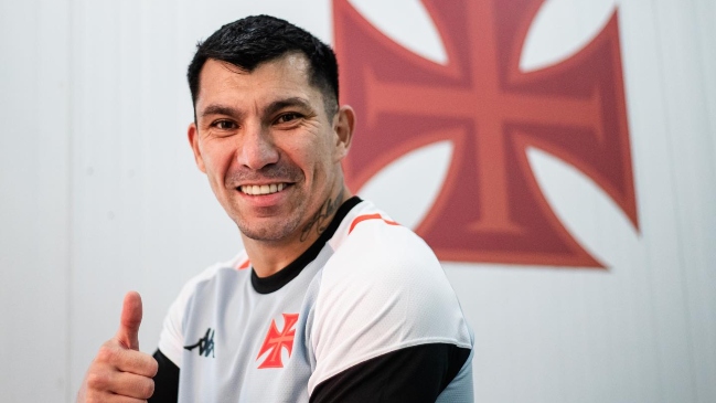 La alegría de Gary Medel en la pretemporada de Vasco da Gama
