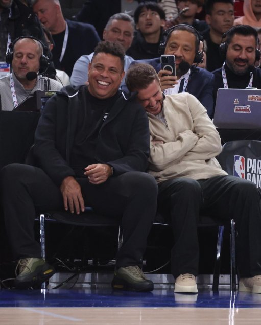 Ronaldo compartió con Beckham y Mbappé en una “especial noche” de NBA en París